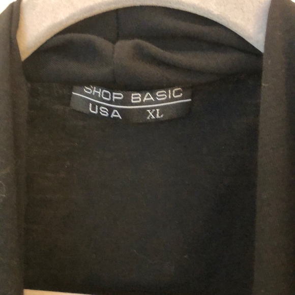 Black Shop Basic knit cross front top. - Picture 2 of 5